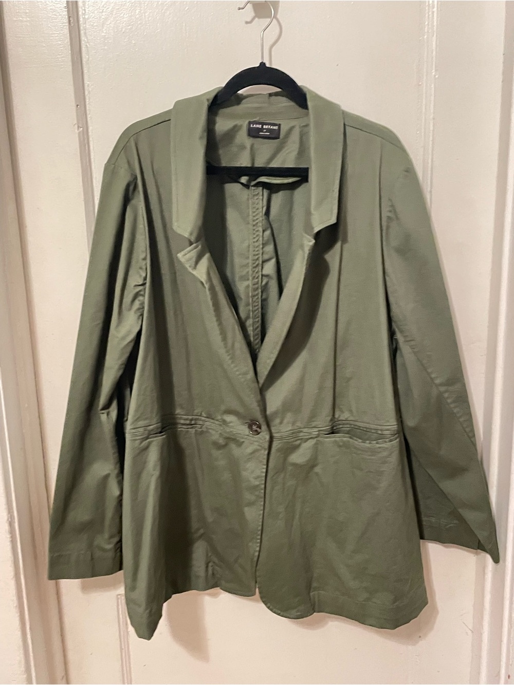 Lane Bryant Sage Green Single-Button Blazer/Jacket